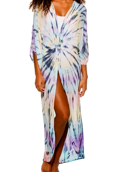 Surf Gypsy Other - Surf Gypsy Tie Dye Twist Front Caftan Size Large